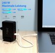 240W 8-Port USB Netzteil Adapter Mehrfach Ladegerät mit 4 USB-C und 4 USB-A SchnellLadegerät PD 3.0